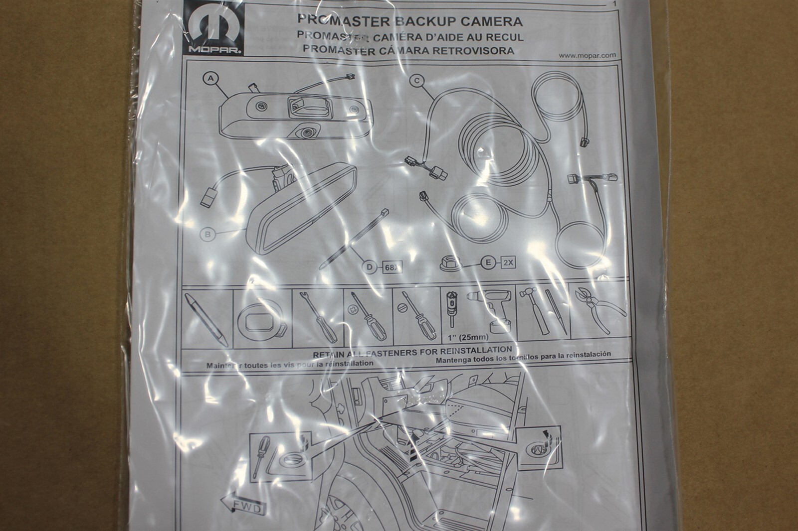 14-16 Ram ProMaster Rear Backup Camera 82214220 Parking Cam Monitor OEM Factory