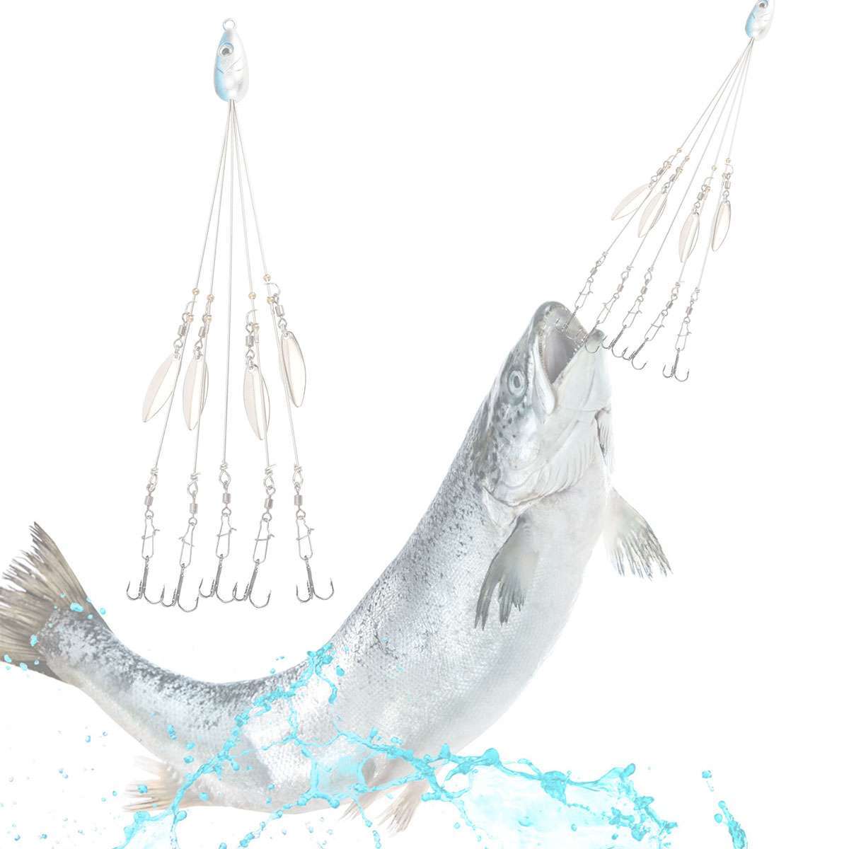 200 Umbrella Alabama Rig 4 Blades 5 Arms Alabama Rig Bass Fishing Lure Bait Tool