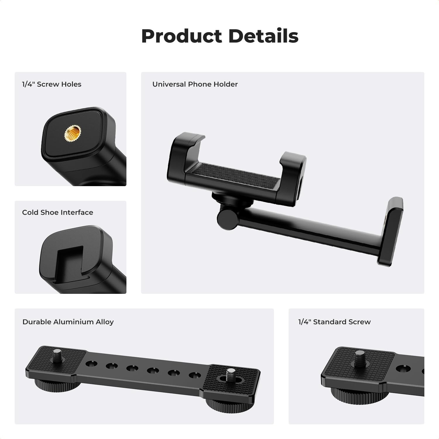 K&F Concept Phone Holder Mount for DJI Osmo Pocket 3 Creator Combo Accessories