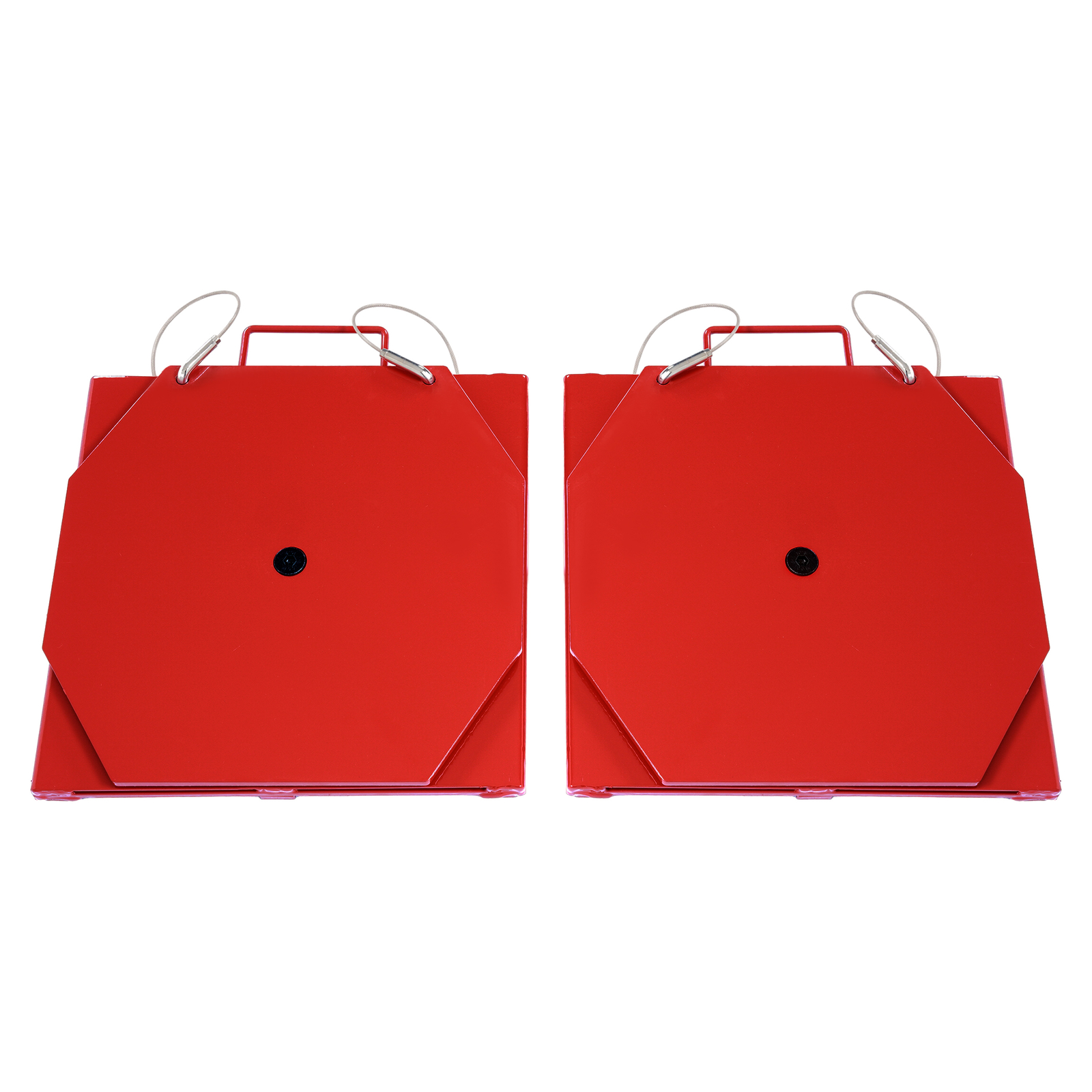 2X Wheel Front Alignment Turn Plate Set For Passenger Car Truck Turntable-Red