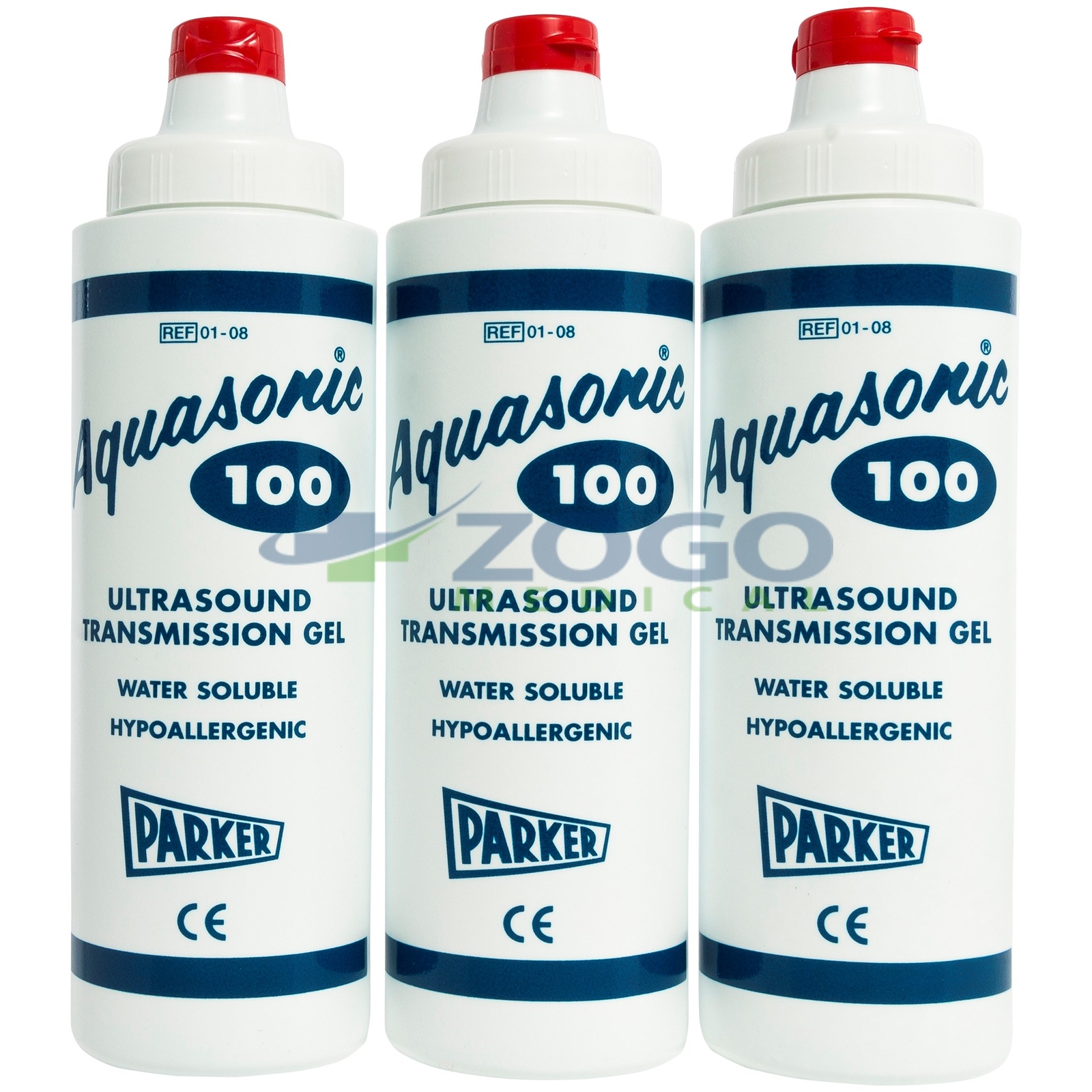 Aquasonic 100 Ultrasound Gel - 8.5 Ounce Tube - Pack of 3