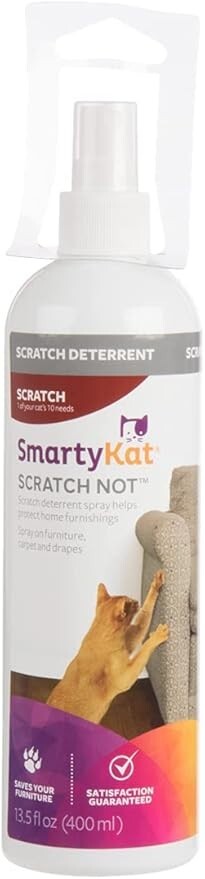 SmartyKat Scratch Not Anti-Scratch Spray Cat Training Scratch Deterrent Prote...