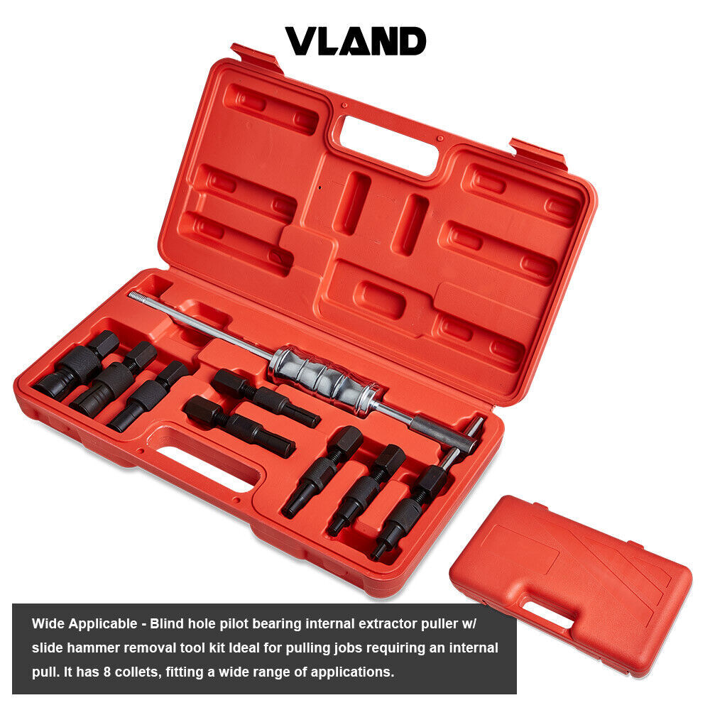 Bore Bearing Extraction Tool Slide Hammer Internal 8-32mm 9pc Blind Hole Hot