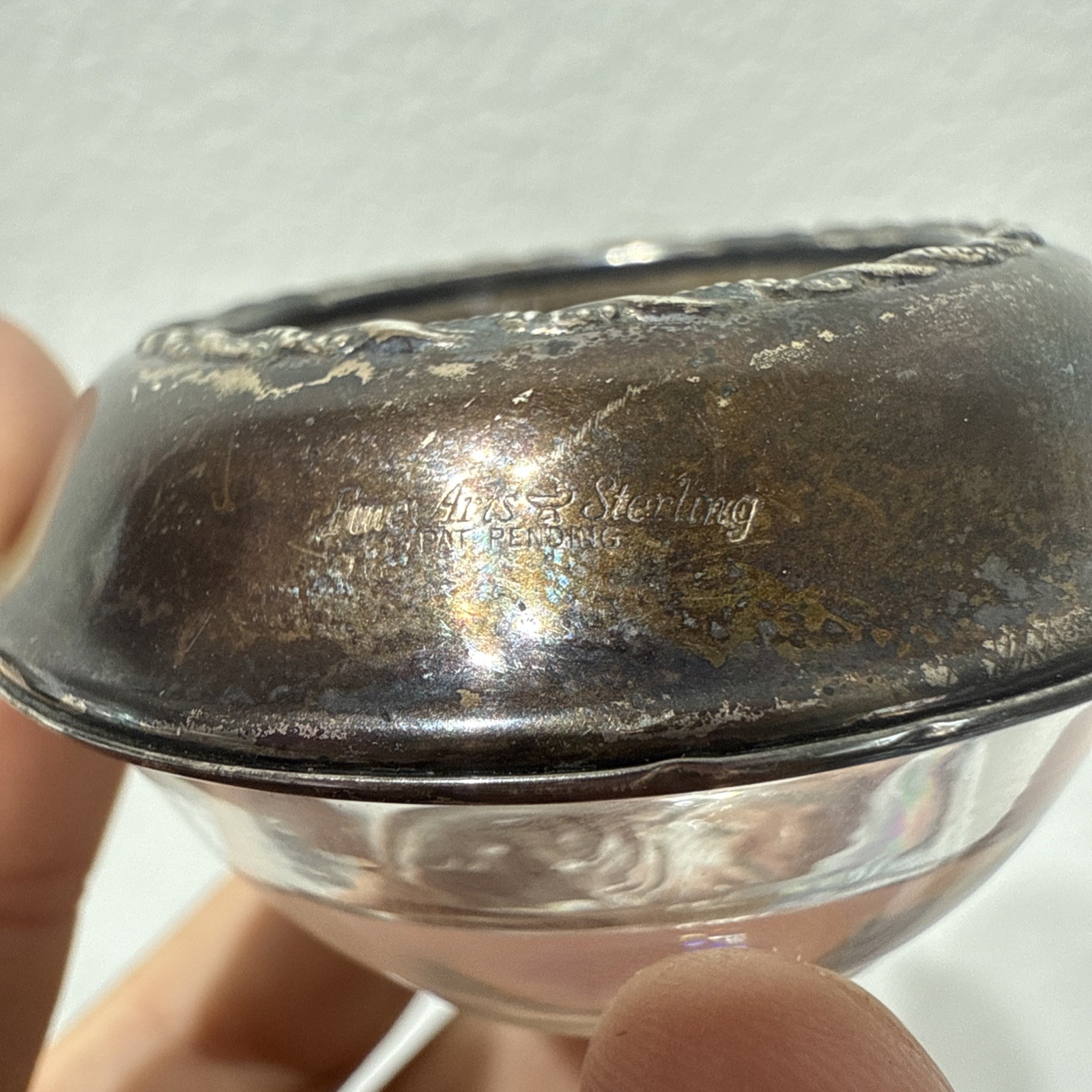 Fine Arts Sterling Silver Southern Colonial Open Salt Cellar No Monograms