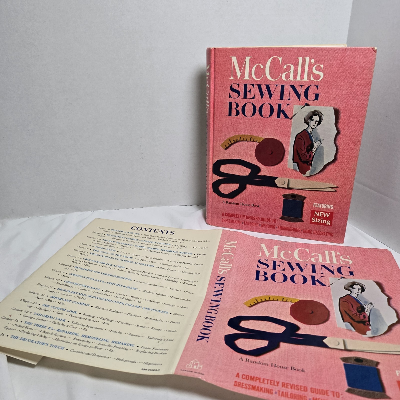 McCall's Sewing Book Random House Vintage Book 1968 5th Print VTG Illus DIY HCDJ