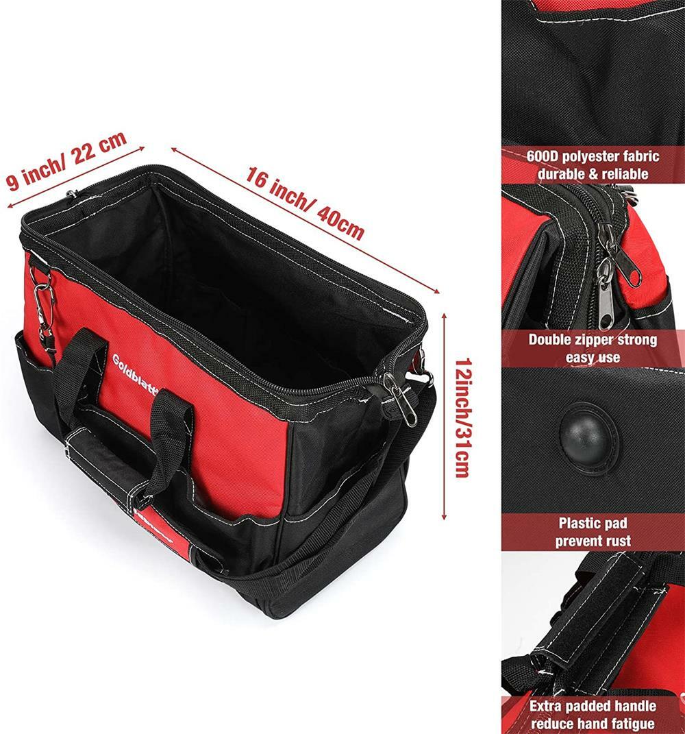 Goldblatt 8 Pieces Masonry Hand Concrete And Cement Tools Set With 16'' Tool Bag