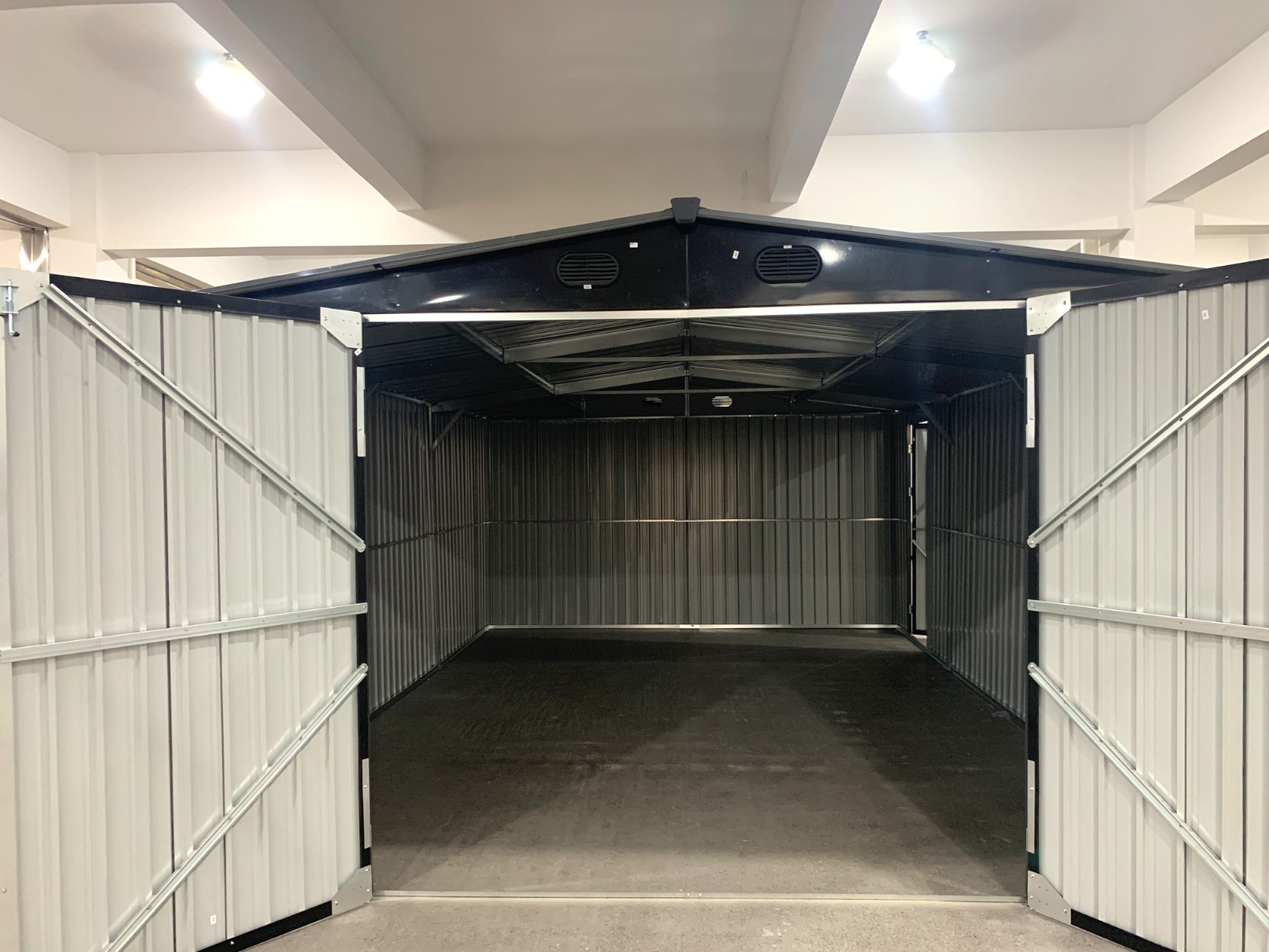 13x20FT Galvanized Metal Outdoor Storage Shed Livestock Garage Free shipping