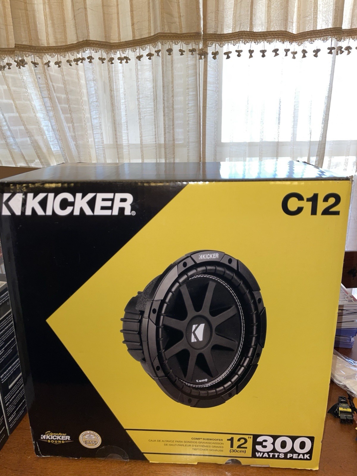 KICKER 43C124 12 inch 300w Peak Subwoofer New In Box