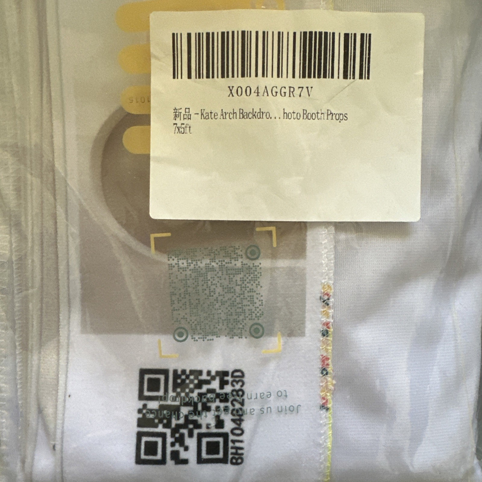 7x5 ft white Maternity Backdrop White Arch Wall Photography Background Prop