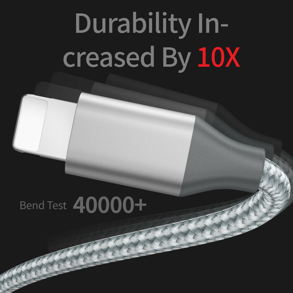 Fast Charger Cable Heavy Duty For iPhone 13 12 11 X XR 8 Charging Cord wholesale