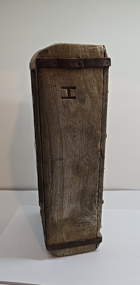 Vintage Wooden Brick Mold Rustic Farmhouse Cabin Decor Man Cave Wood Box Shelf