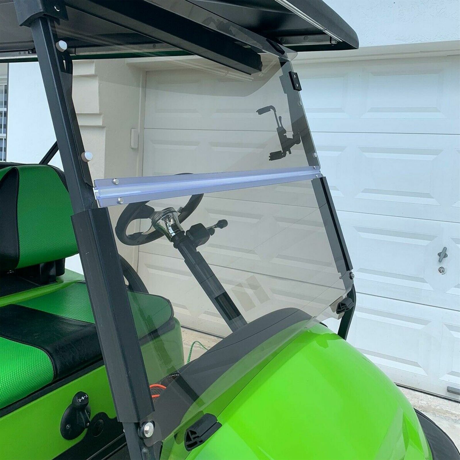 For Club Car Precedent (2004-2021) Golf Cart Fold Down Windshield Tinted