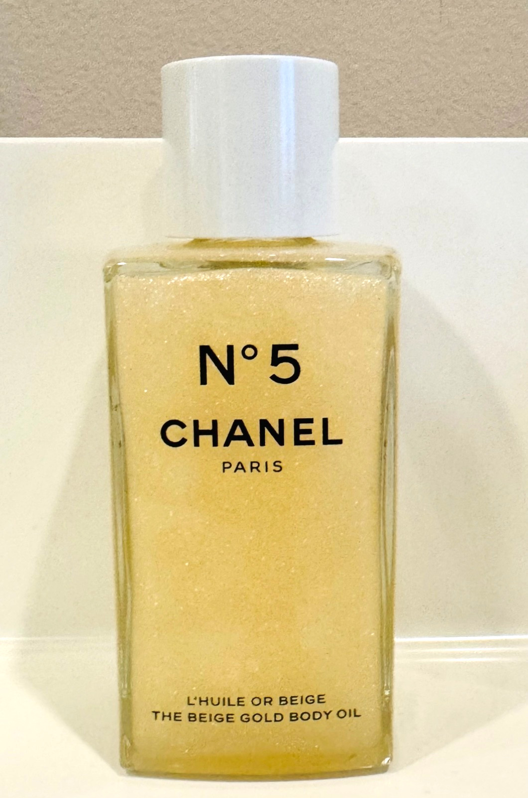 ✅CHANEL N°5 BEIGE GOLD BODY OIL-8.4 oz /250ml, LIMITED ADDITION. NIB
