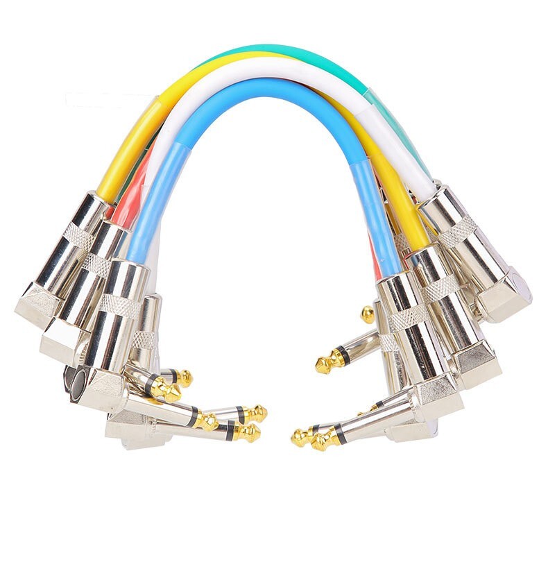 AZOR Connector Cable 2 Heads Pedal Line 15cm Patch Cable For Guitar Pedal Effect
