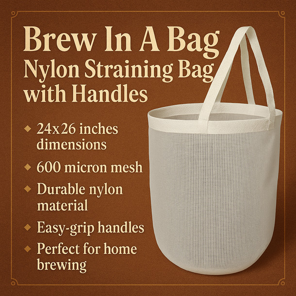 Brewers Best Brew In A Bag Nylon Straining Bag with Handles