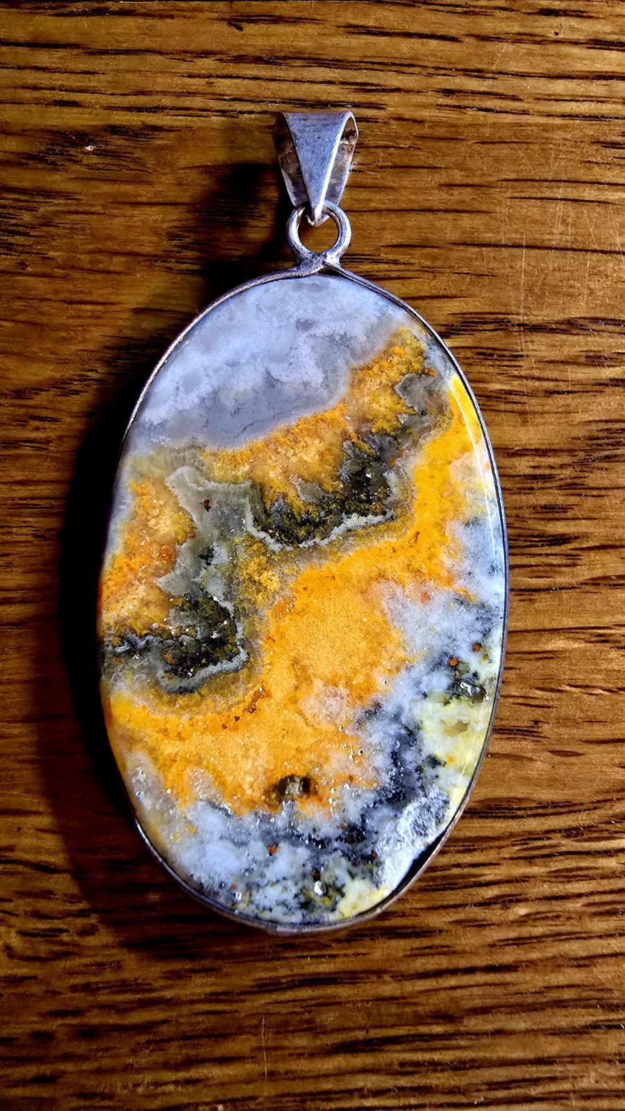 Bumble Bee Jasper Pendant