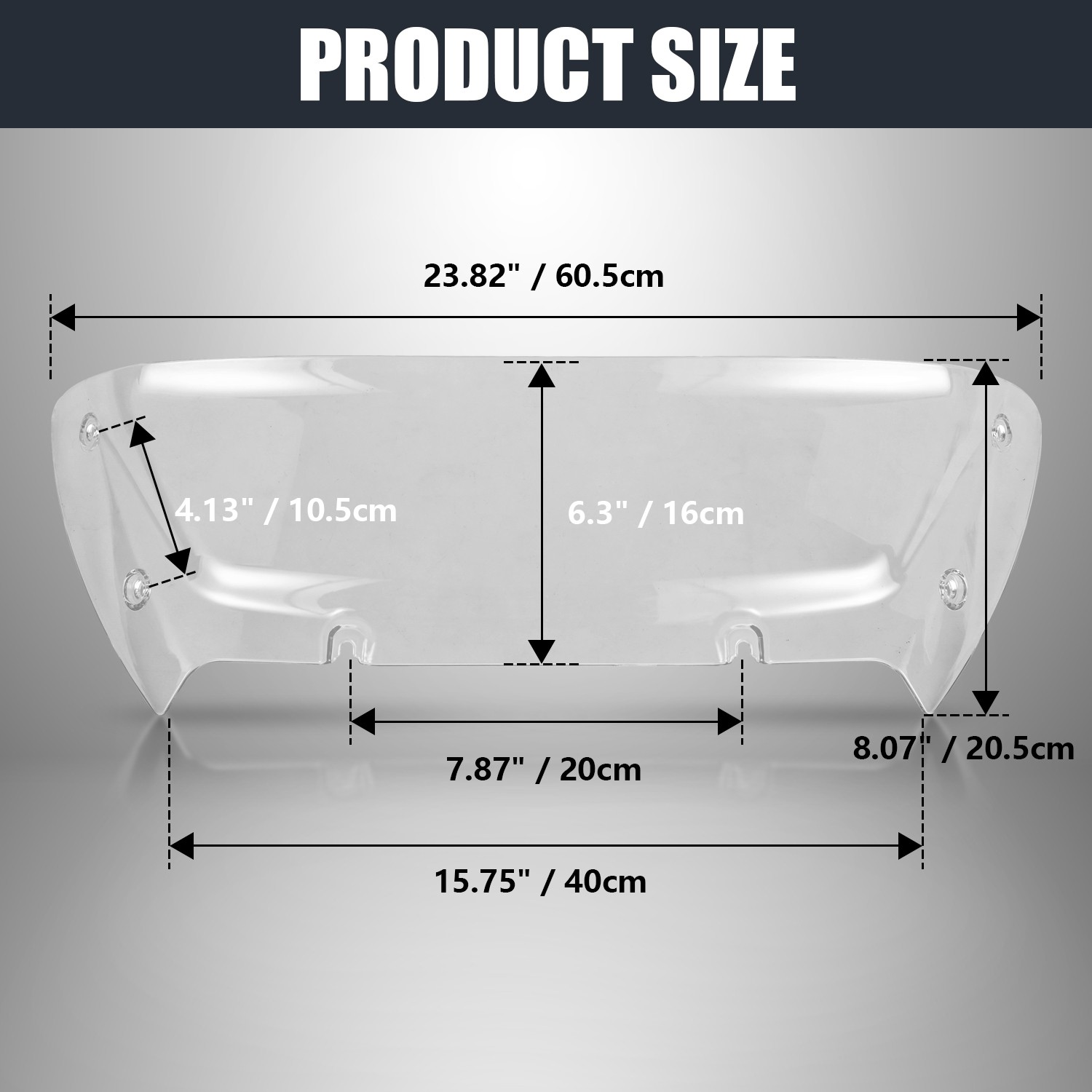 Motorcycle Screen Windscreen For Harley CVO Road Glide FLTRXSE 2023-2024 Clear