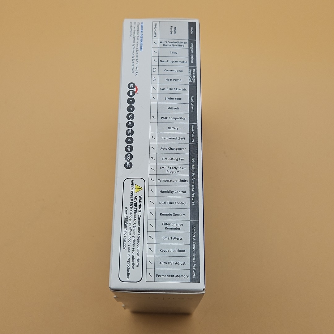 Sensi Touch 2 Wi-Fi Smart Thermostat Pro Touchscreen 1F96U-42WFB Black Emerson