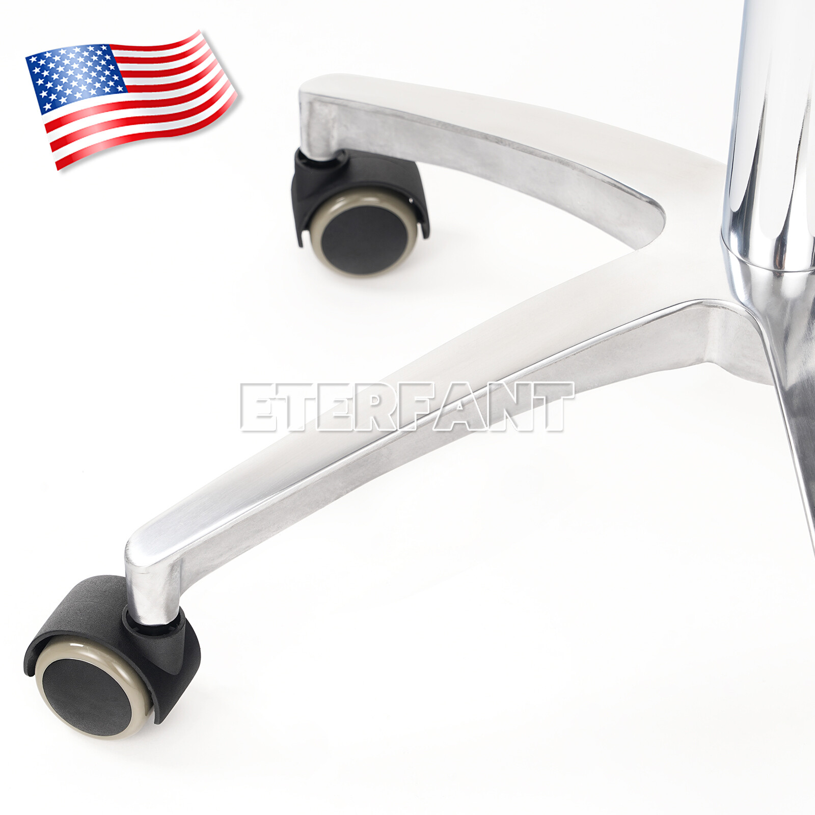 Dental Doctor Assistant Stool Mobile Chair Adjustable Height PU Leather ETERFANT