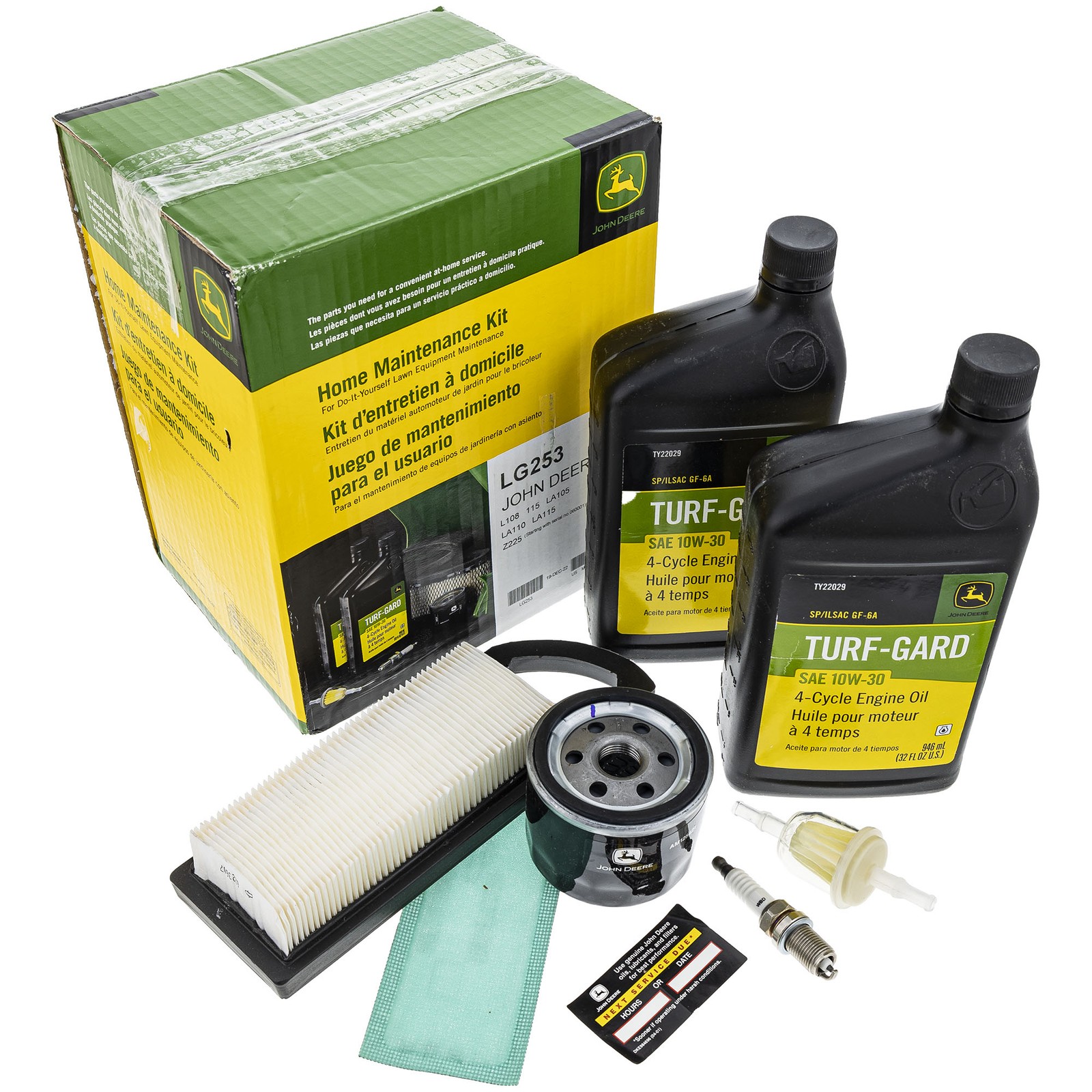 John Deere LG253 Home Maintenance Service Kit 115 L 108 LA 105 110 115 Z 225