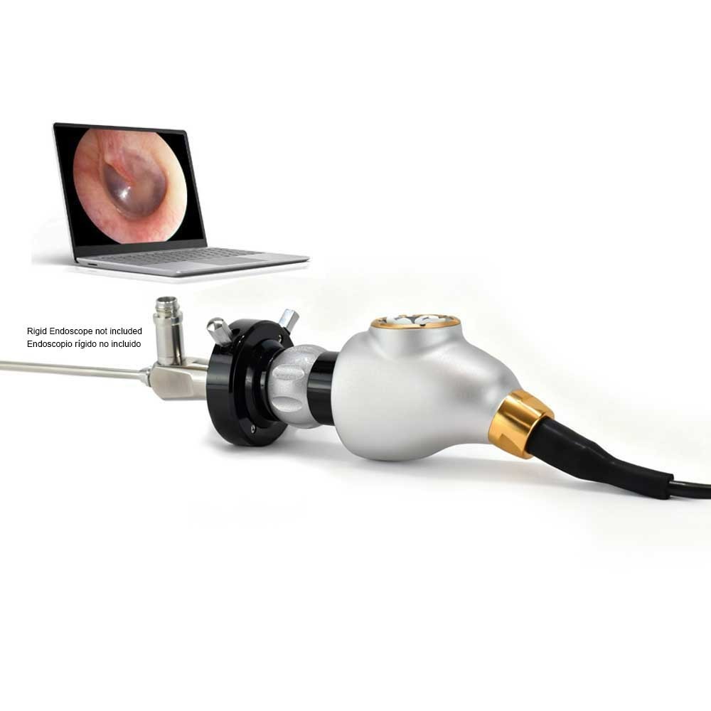 Portable Endoscopy Camera with USB and Light source for Vet Ent Rigid Endoscope