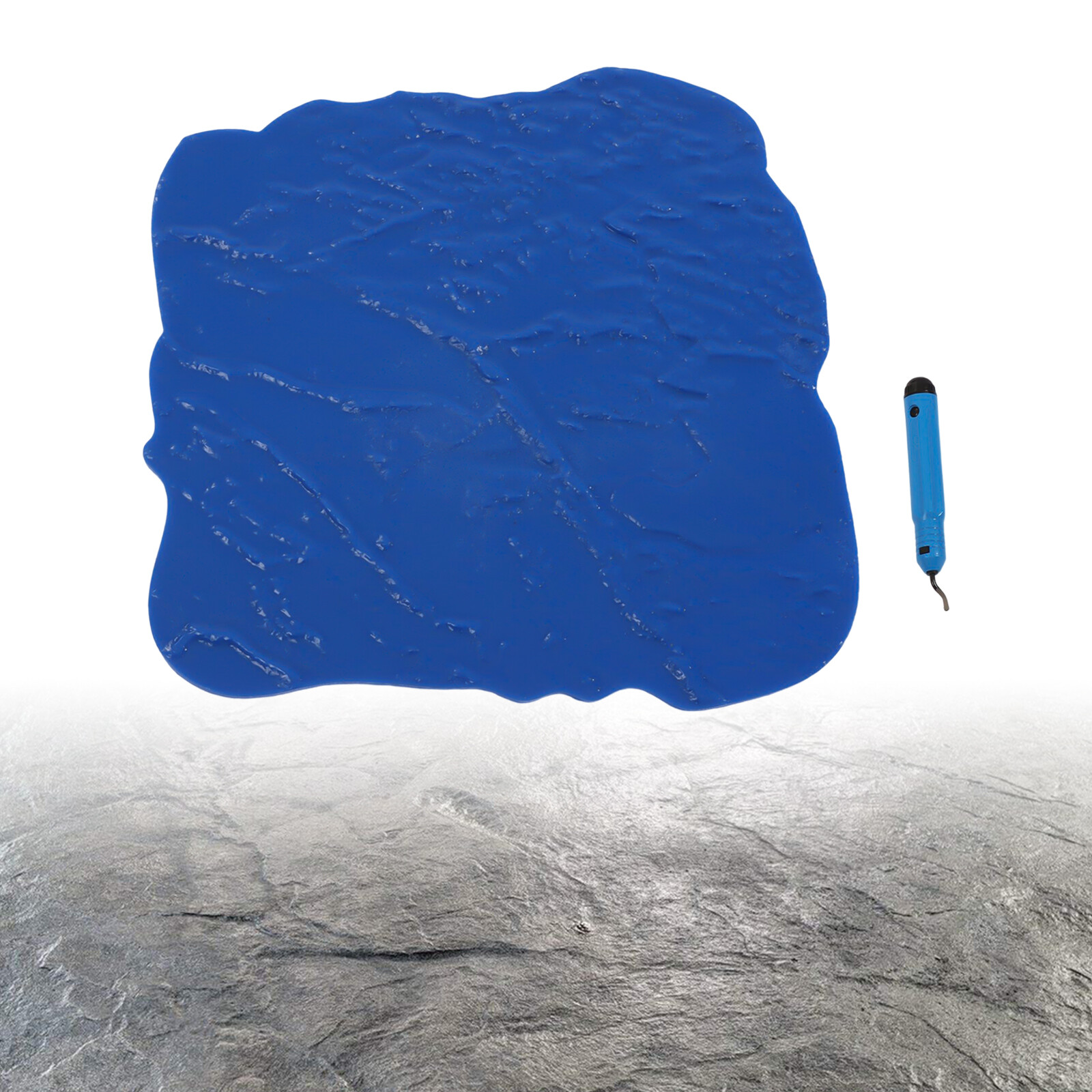 36" X 36" Blue Seamless Slate Concrete Cement Texture Imprint Stamp Skin Mat HOT