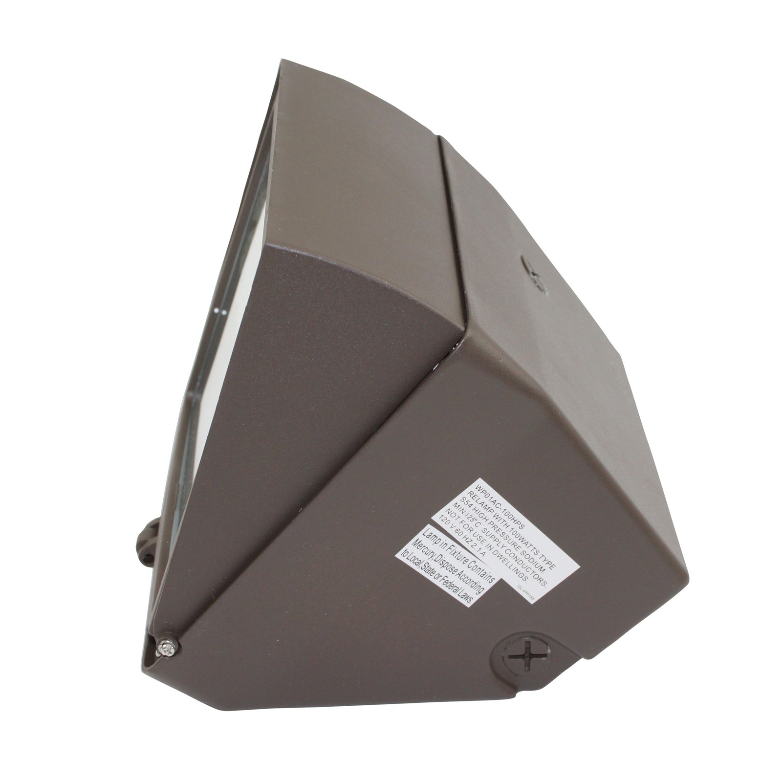 NSI WPCA100S ADJUSTABLE WALLPACK 100W 120V HPS OUTDOOR FLOOD LIGHTING FIXTURE