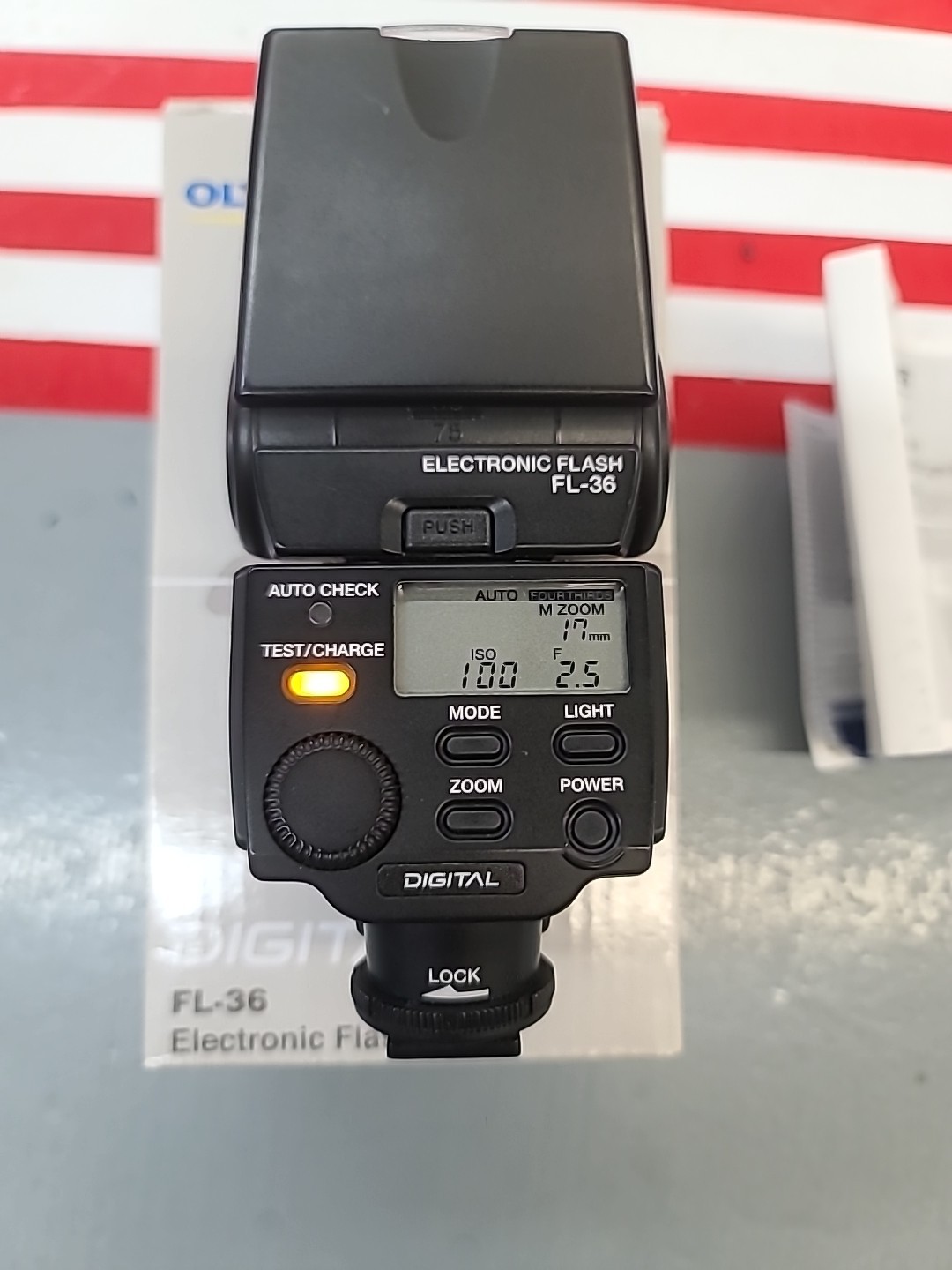 Olympus FL-36 Electronic Digital Flash TESTED and WORKING Very good condition