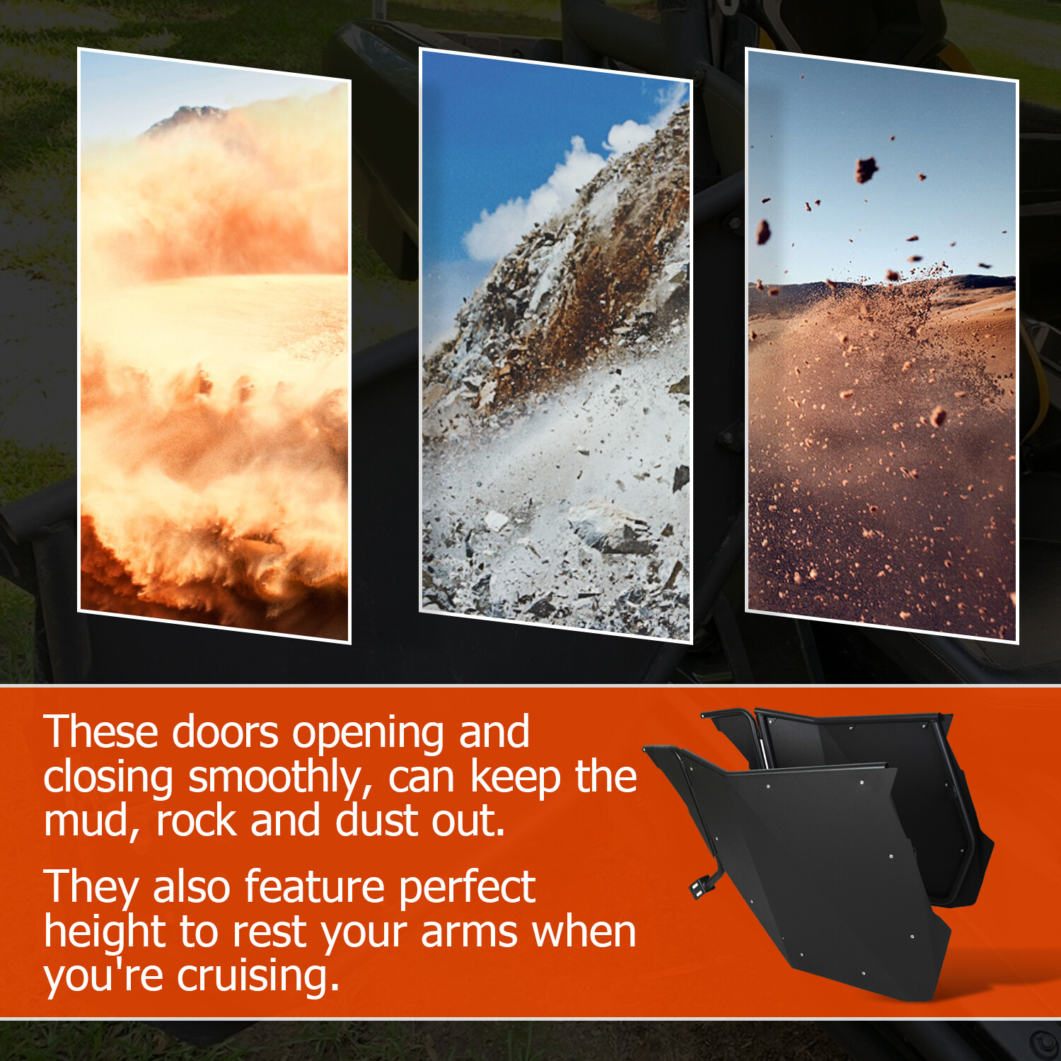 Pair Suicide Door For 2011-2020 CAN-AM Maverick / Commander 800 1000 UTV