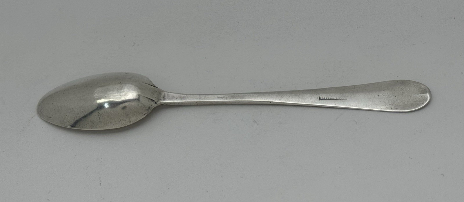 Early American Colonial Coin Silver Teaspoon James Black Philadelphia 1795