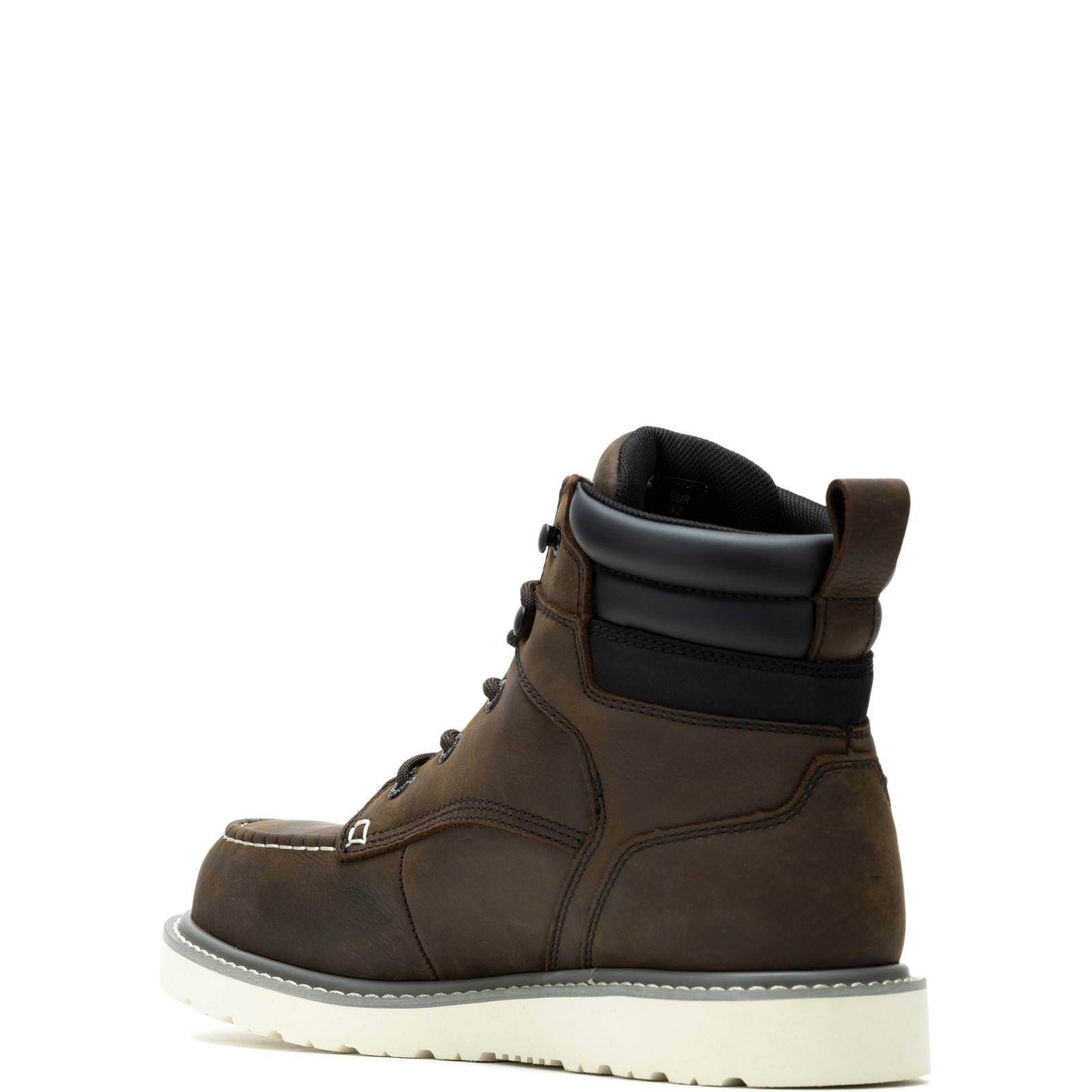 Wolverine Men Trade Wedge 6" Moc-Toe Steel-Toe Work Boot Shoes