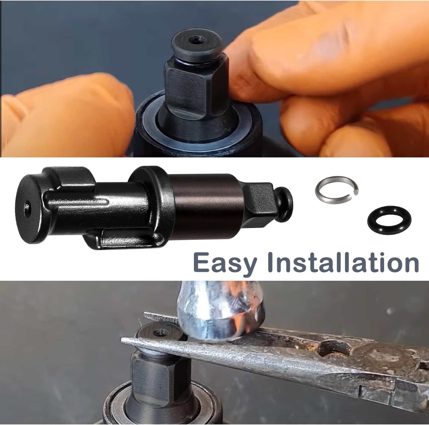 3/8" Impact Wrench Replacement Anvil w/ O Ring for Ingersoll Rand IR2112 IR2115