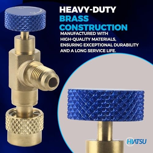 Schrader Core Depressor Valve 1/4” x 5/16” SAE – Heavy-Duty Brass HVAC FSVH-2