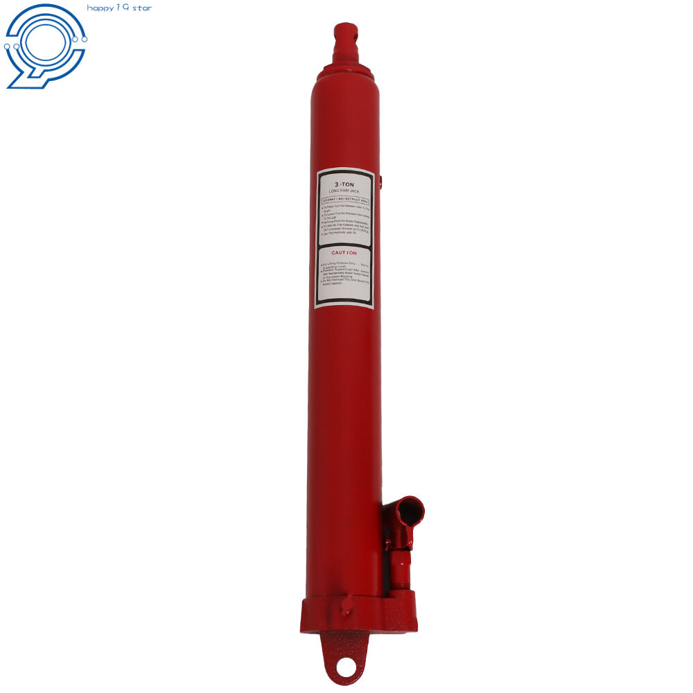 New 3 Ton Long Manual Hydraulic Ram Jack Single Pump Engine Lift Cherry Picker