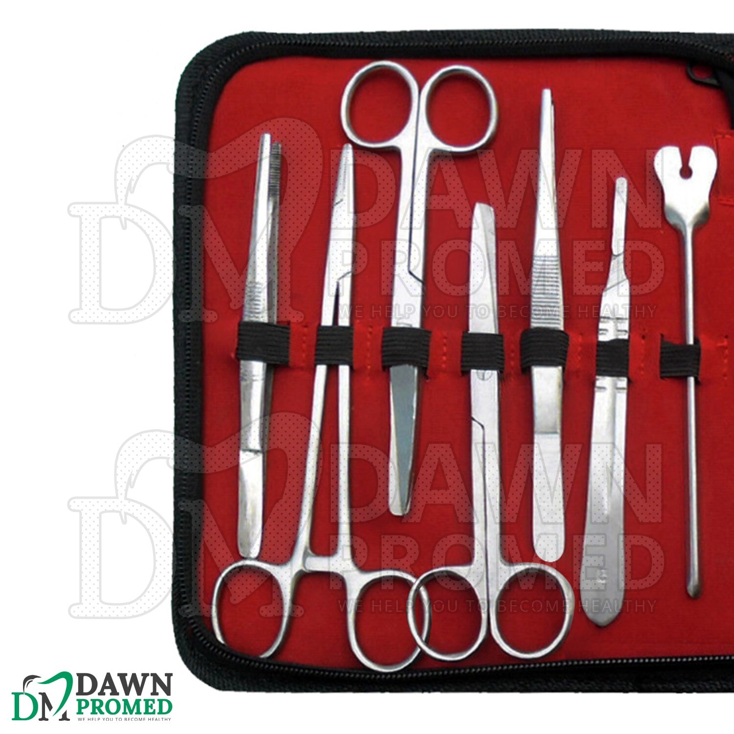 24 Pcs Military Surgical Instruments Kit Emergency First Aid Set With FREE Case