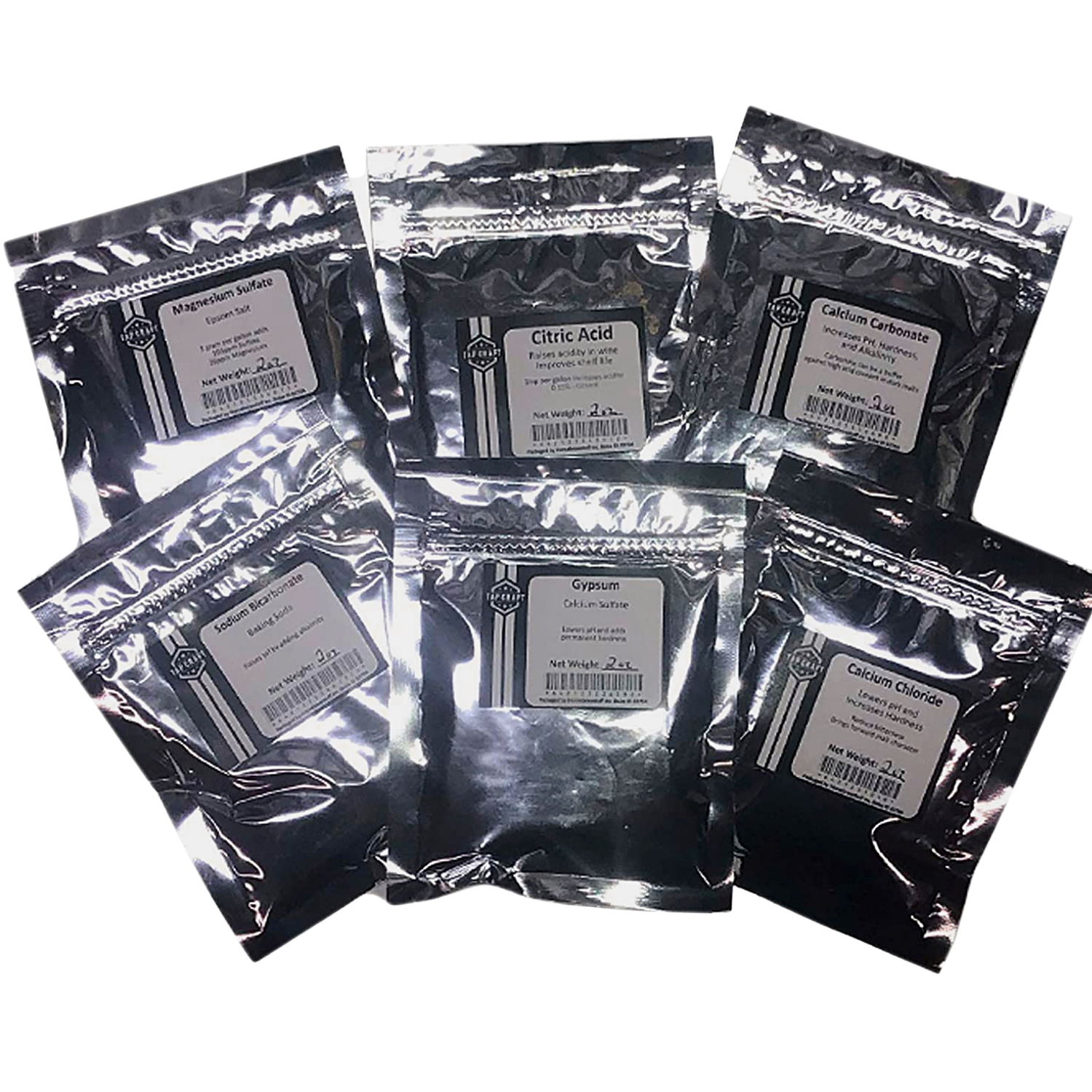 TAPCRAFT Beer Brewing Salts for Water Adjustment and Building