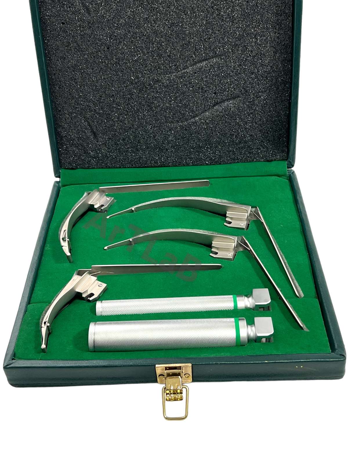 Premium McCoy Flexi-Tip Fiberoptic LED Laryngoscope Set Blades and Medium Handle