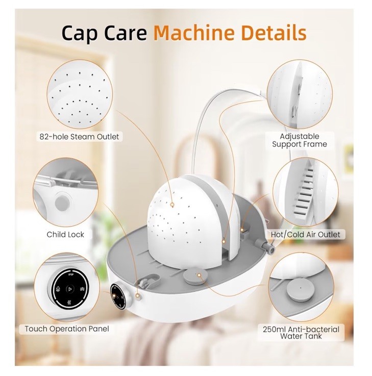 Hat Shaper & Cap Cleaner – Steam, Iron & Dry for Baseball Caps & Bucket Hats