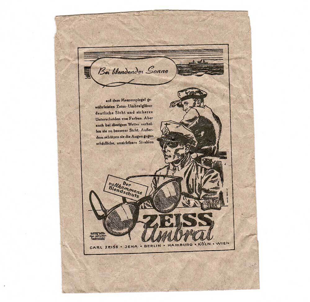 Reproduction WWII German Luftwaffe Umbral Sunglasses Vintage 1940s Red Brown