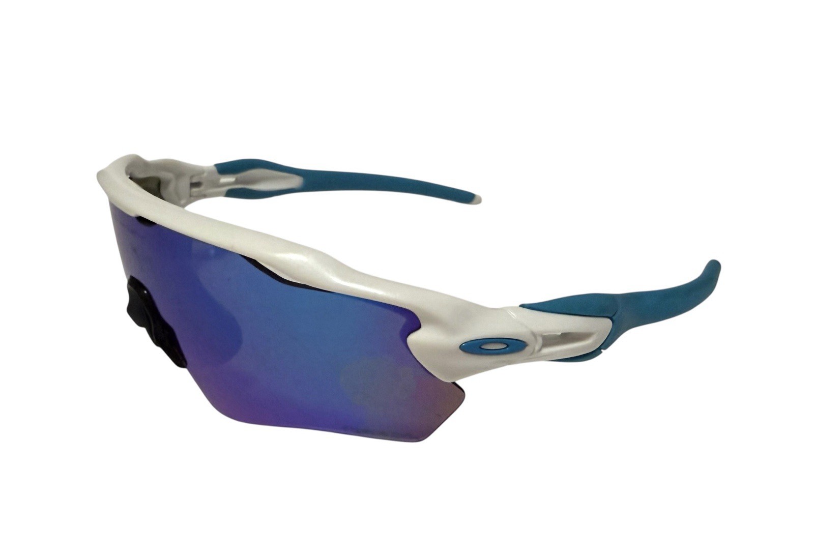 Oakley Radar EV XS OJ9001 White Blue Iridium Shield Sunglasses Cycling Youth TLC