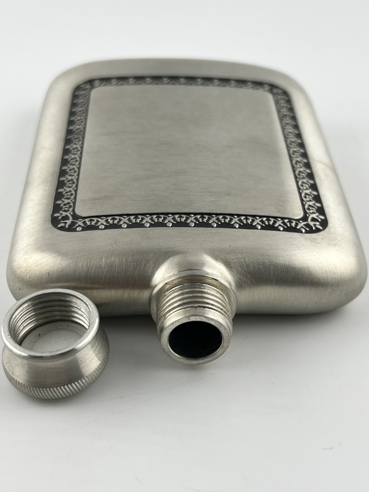Royal Selangor Pewter Hip Flask Brushed Finish w Box Gift Barware