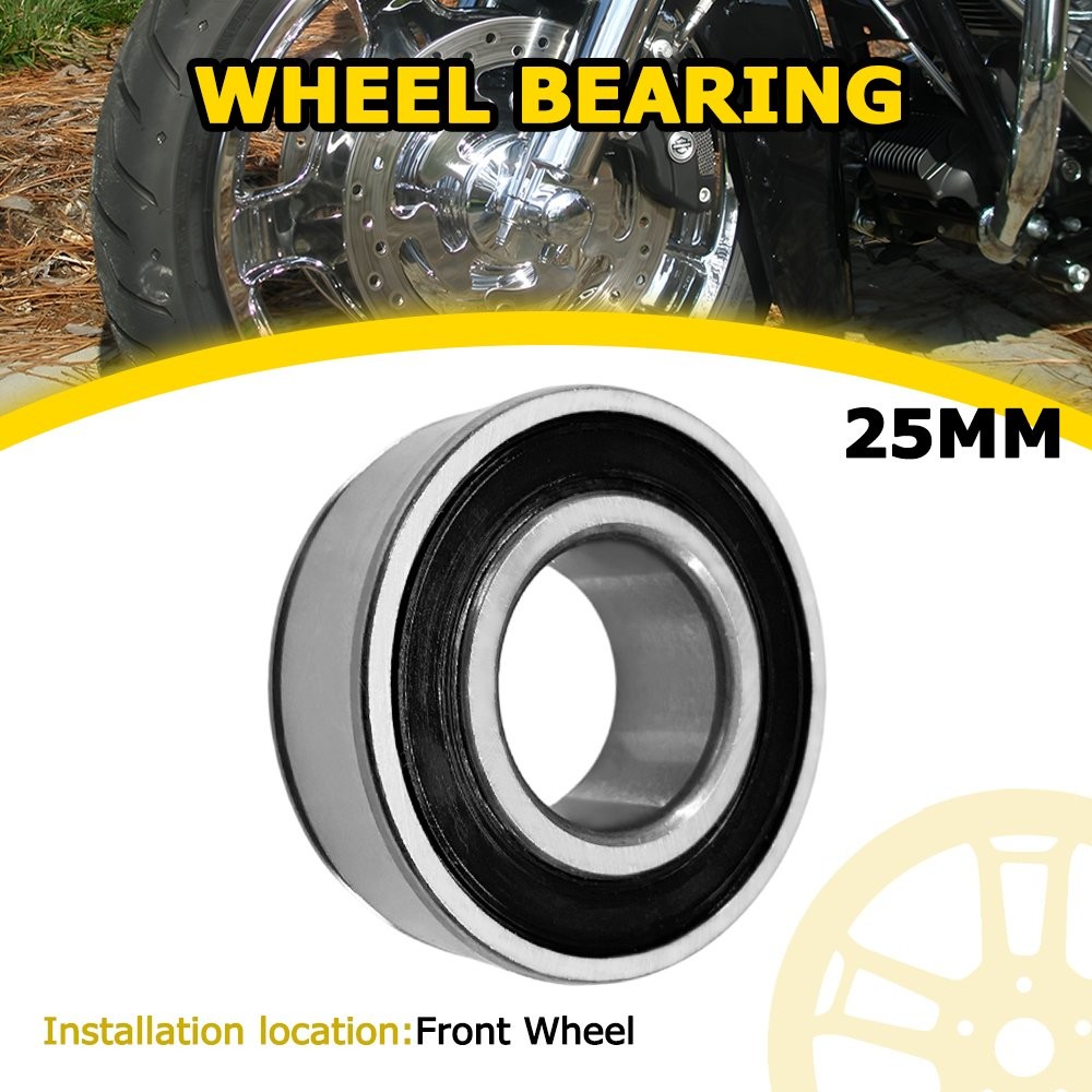 25mm ID Front Wheel Bearing Replace 1Kit For Harley 21" Wheels ABS Compatible US