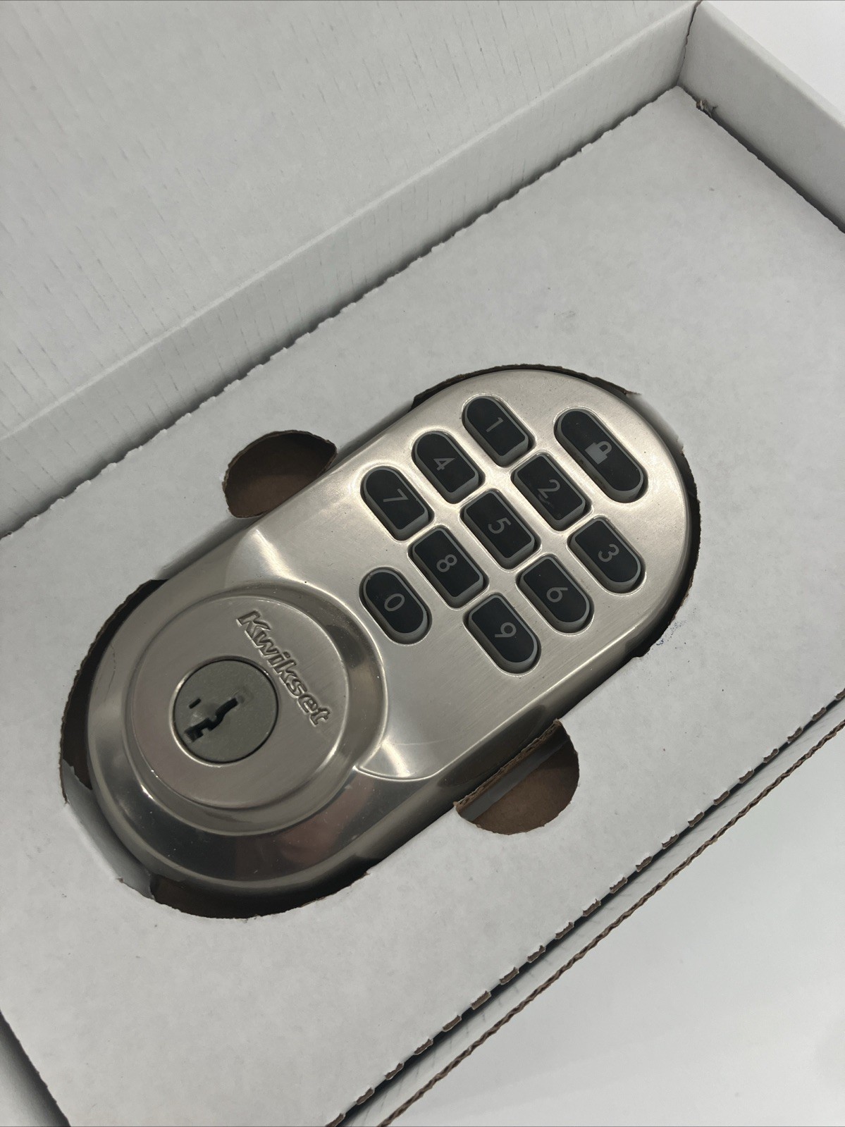 Kwikset 99380-001 Halo Wi-Fi Smart Electronic Keypad Deadbolt Nickel No Key