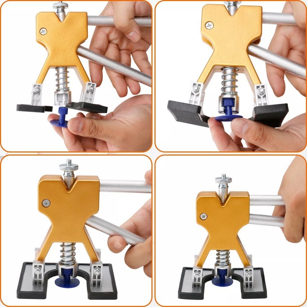 19PCS Paintless Car Body Dent Puller Repair Tool Dint Hail Damage Remover Kit