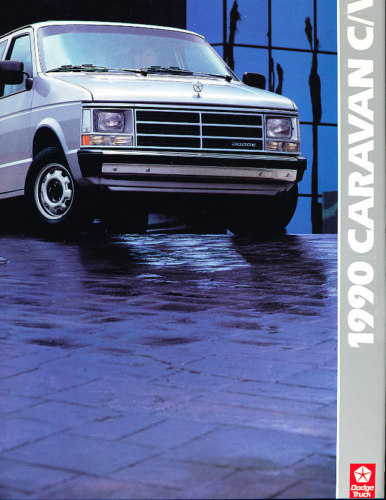 1990 Dodge Van Caravan Cargo Sales Brochure Book