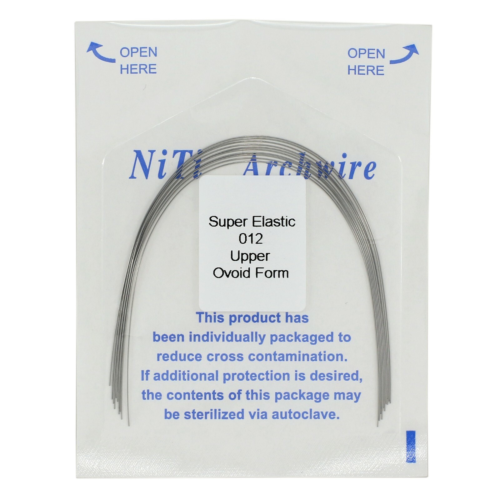 100PCS Dental Orthodontic Arch Wire Niti Stainless Steel Round Rectangular Ovoid