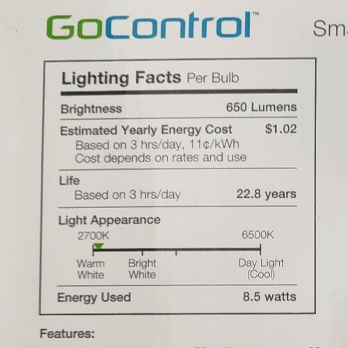 GoControl LB65R6Z-1 Z-Wave Plus Smart LED Recessed Retrofit Light Kit 5"-6" NEW