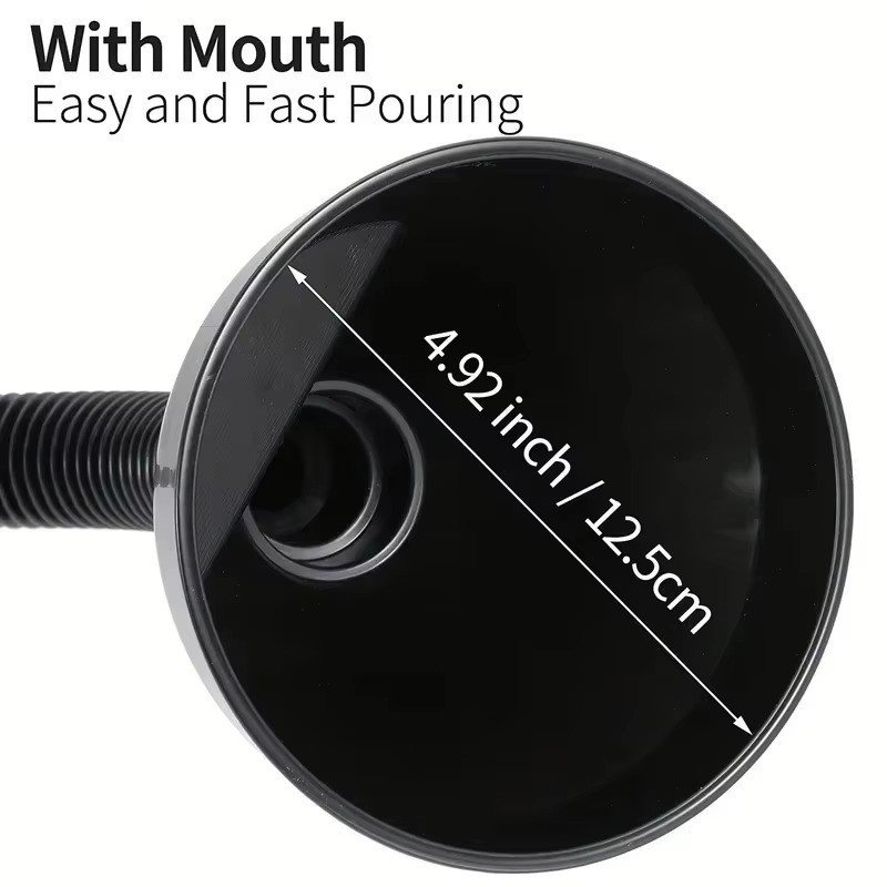 Flexible Large Funnel Oil Water Gas Fuel Spout Funnel for Car Motorcycle Boat