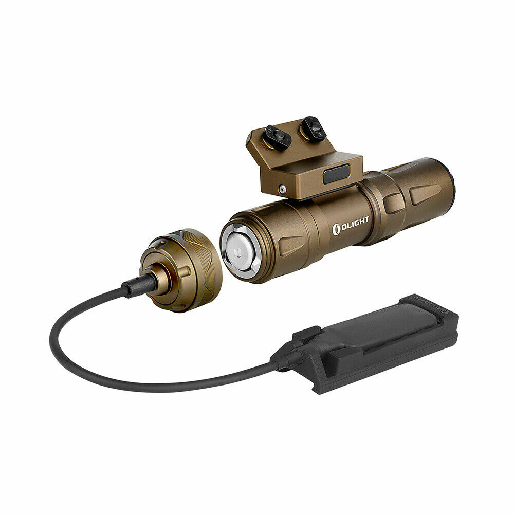 OLIGHT Odin Mini 1250 Lumen M-LOK Rail Mounted Tactical Light, Black& Desert Tan