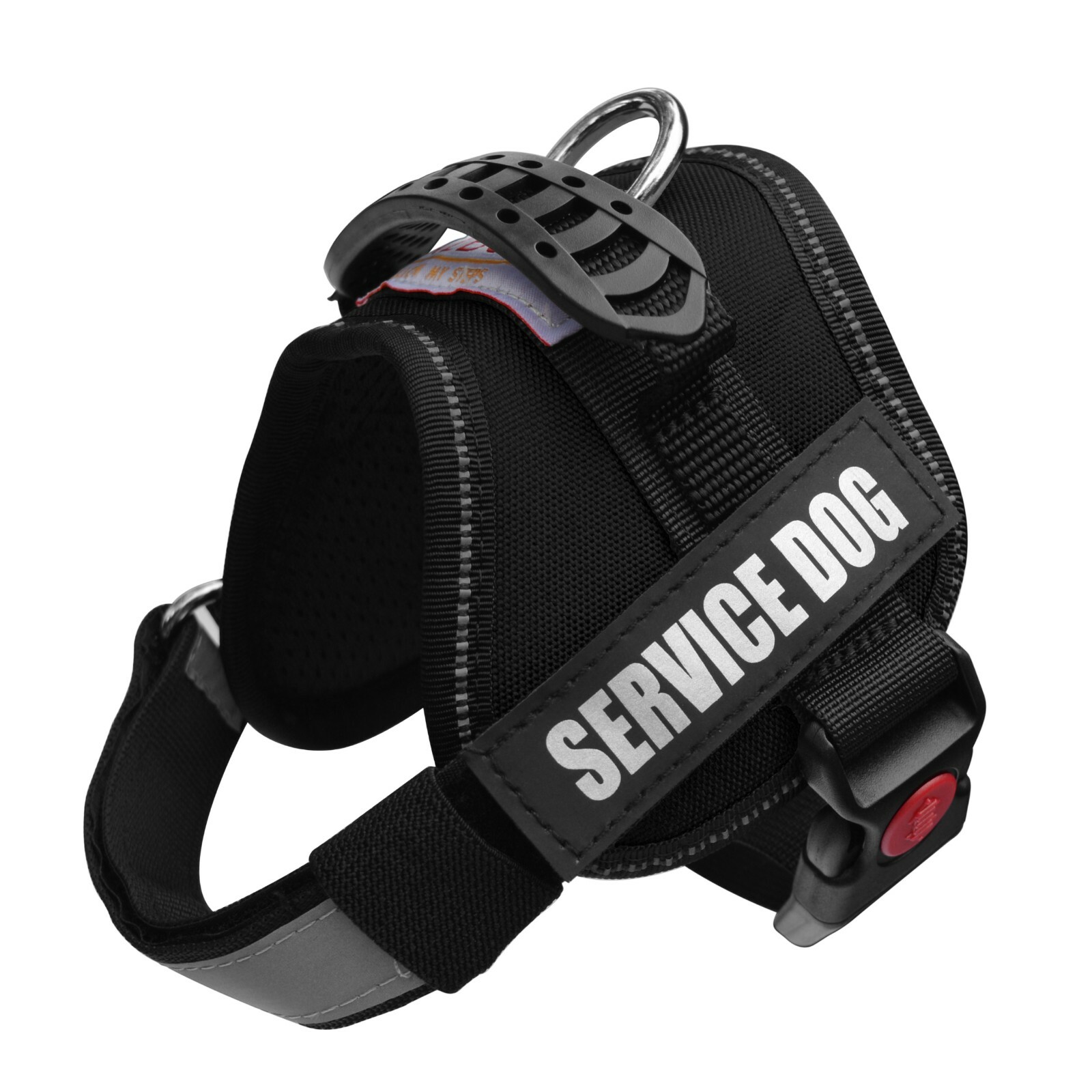 ALBCORP Reflective Service Dog Vest Harness, Woven Nylon with Adjustable Straps